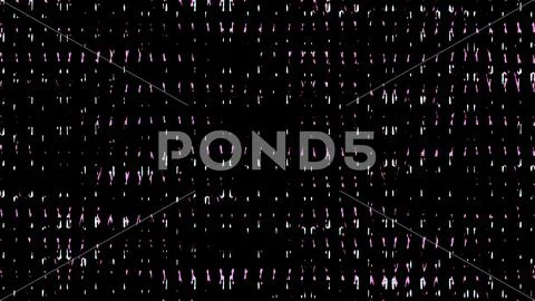 Binary code data stream in digital cyber space. Green matrix numbers flowing on Illustration