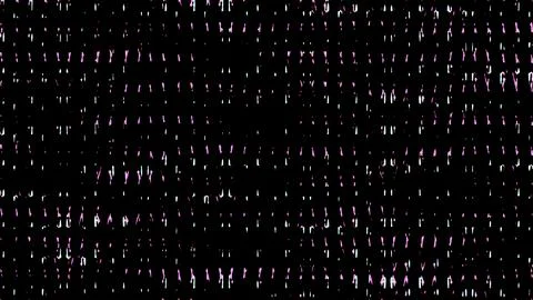 Binary code data stream in digital cyber space. Green matrix numbers flowing on Stock Illustration