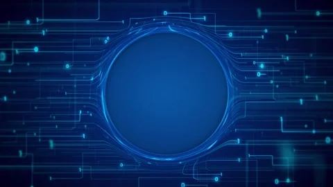 Binary Code Data Stream Technology Background with Copy Space Stock Footage 328374000