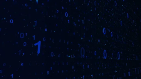 Binary Code Data Transfer, AI, Cloud Computing Stock Footage 339843198
