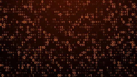 Binary code data transfer video animated background Stock Footage 340604389