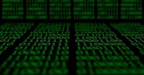 Binary code depth of field background Stock Footage 81928253