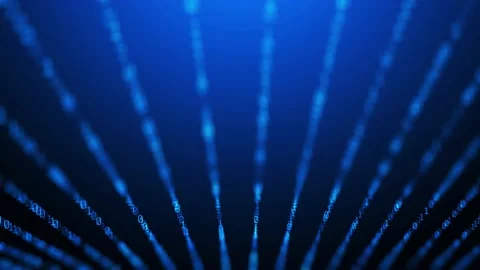 Binary code digital information technology background seamless loop Stock Footage 148516266