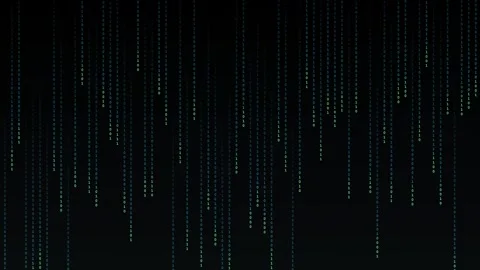 Binary Code Digital Rain Matrix Data Stream Falling Green Numbers Loop Stock Footage 346032578