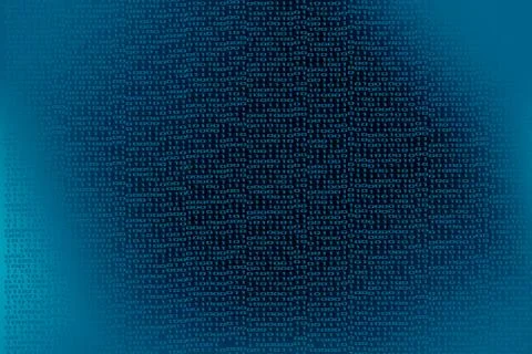 Binary code Digital technology background Stock Illustration