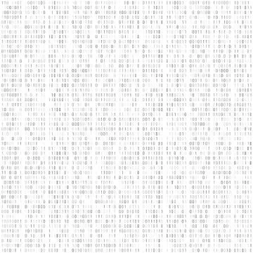 Binary code digital technology background. Computer data by 0 and 1. Algorith Stock Illustration