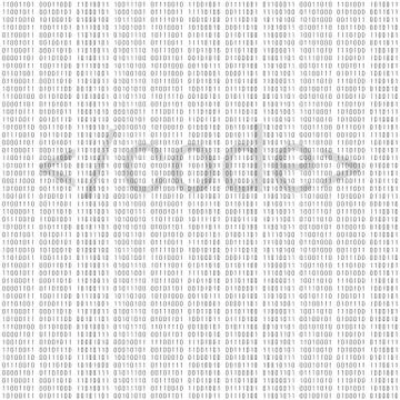 Binary code digital technology background. Computer data by 0 and 1. Algorith Stock Illustration