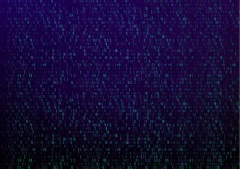 Binary code digital technology. Data Sorting. From Chaos to System. Artificia 스톡 일러스트