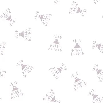 Binary code filtration glyph vector seamless pattern Stock Illustration