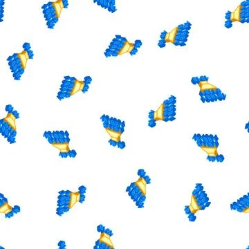 Binary code filtration isometric icon seamless pattern Stock Illustration