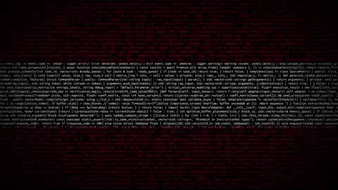 Binary code on flag Video stock 293697923