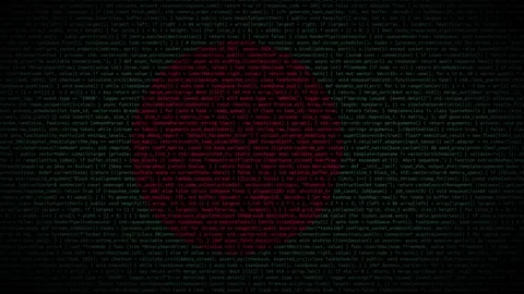 Binary code on flag Stock Footage 293697939