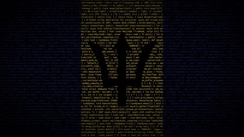 Binary code on flag Stock Footage 293697943