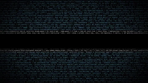 Binary code on flag Stock Footage 293697982