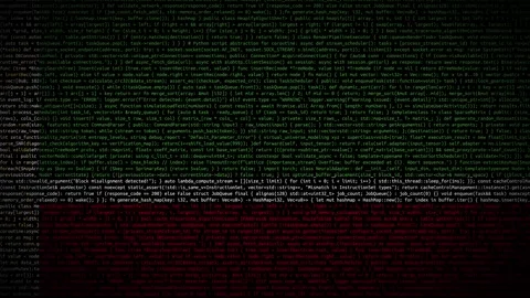 Binary code on flag Stock Footage 293698062