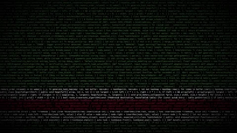 Binary code on flag Stock Footage 293698064