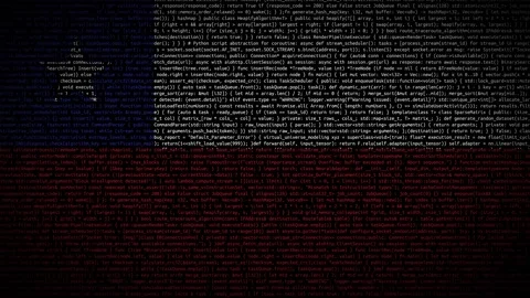 Binary code on flag Stock Footage 293698067