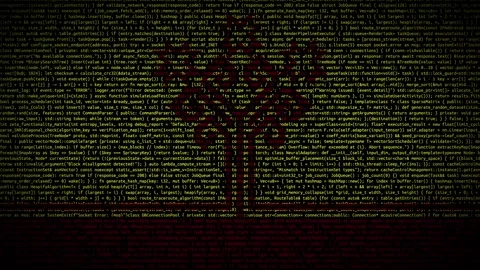 Binary code on flag Stock Footage 293698073