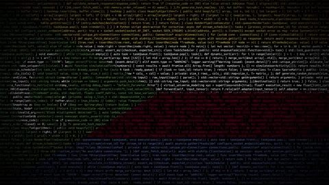 Binary code on flag Stock Footage 293698083