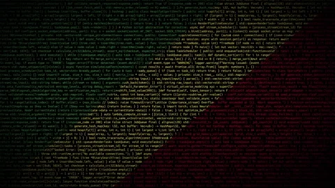 Binary code on flag Stock Footage 293698091
