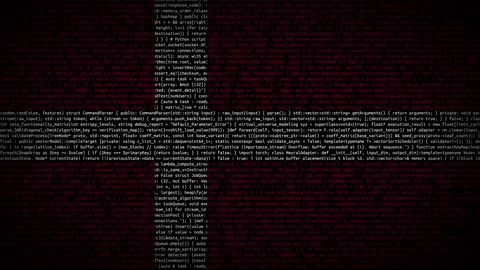 Binary code on flag Stock Footage 293698133