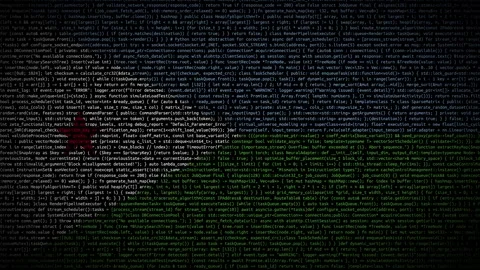 Binary code on flag Stock Footage 293698135