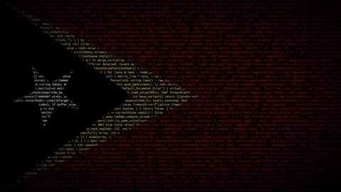 Binary code on flag Stock Footage 293698144