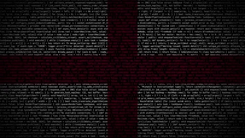 Binary code on flag Stock Footage 293698176