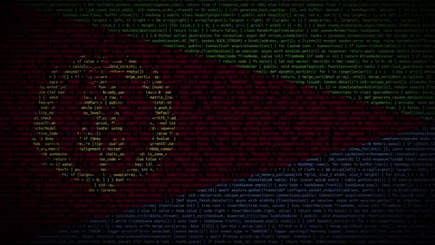 Binary code on flag Stock Footage 293698184