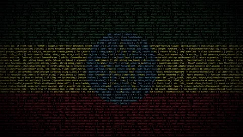 Binary code on flag Stock Footage 293698191