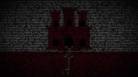 Binary code on flag Stock Footage 293698257