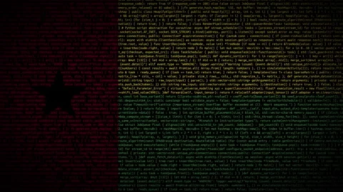 Binary code on flag Stock Footage 293698290