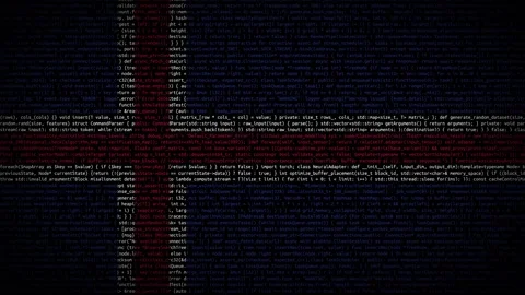 Binary code on flag Video stock 293698321