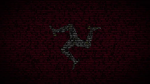Binary code on flag Stock Footage 293698343