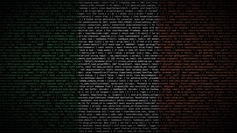 Binary code on flag Stock Footage 293698347