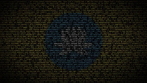 Binary code on flag Stock Footage 293698378