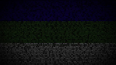 Binary code on flag Stock Footage 293698416