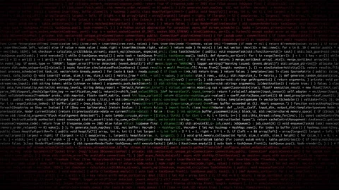 Binary code on flag Stock Footage 293698466