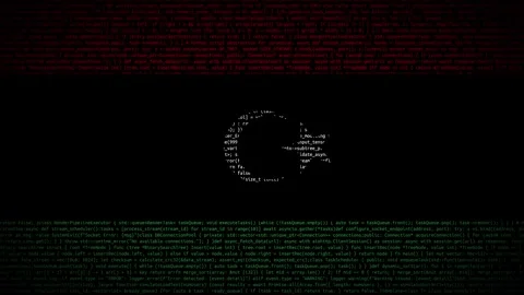 Binary code on flag Stock Footage 293698490