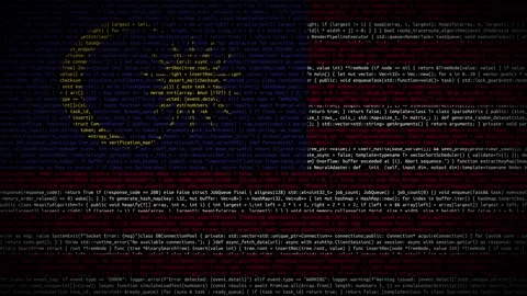 Binary code on flag Stock Footage 293698526