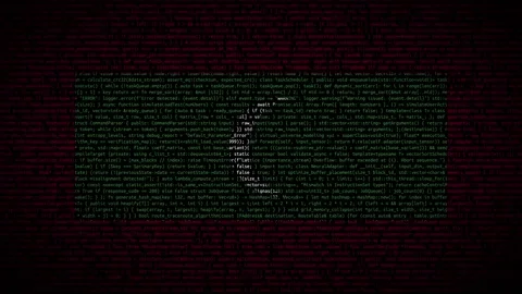Binary code on flag Stock Footage 293698528