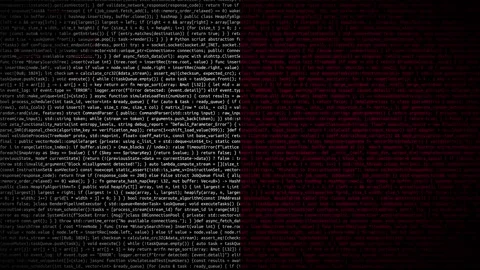Binary code on flag Stock Footage 293698534