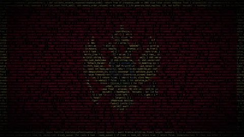 Binary code on flag Stock Footage 293698572