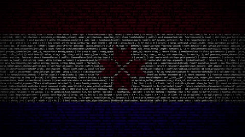 Binary code on flag Stock Footage 293698577