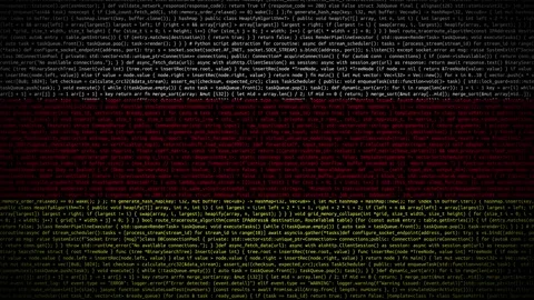 Binary code on flag Stock Footage 293698639