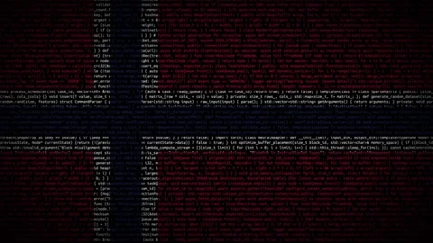Binary code on flag Stock Footage 293698647