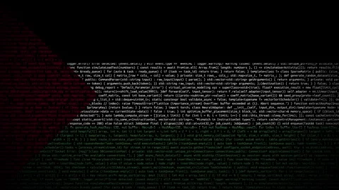 Binary code on flag Stock Footage 293698665