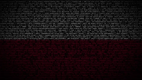 Binary code on flag Stock Footage 293698694