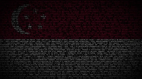 Binary code on flag Stock Footage 293698804