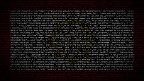 Binary code on flag Stock Footage 293698808